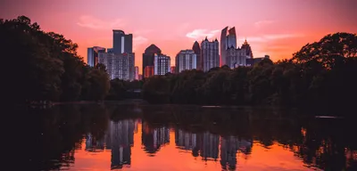 Atlanta skyline from Piedmont Park