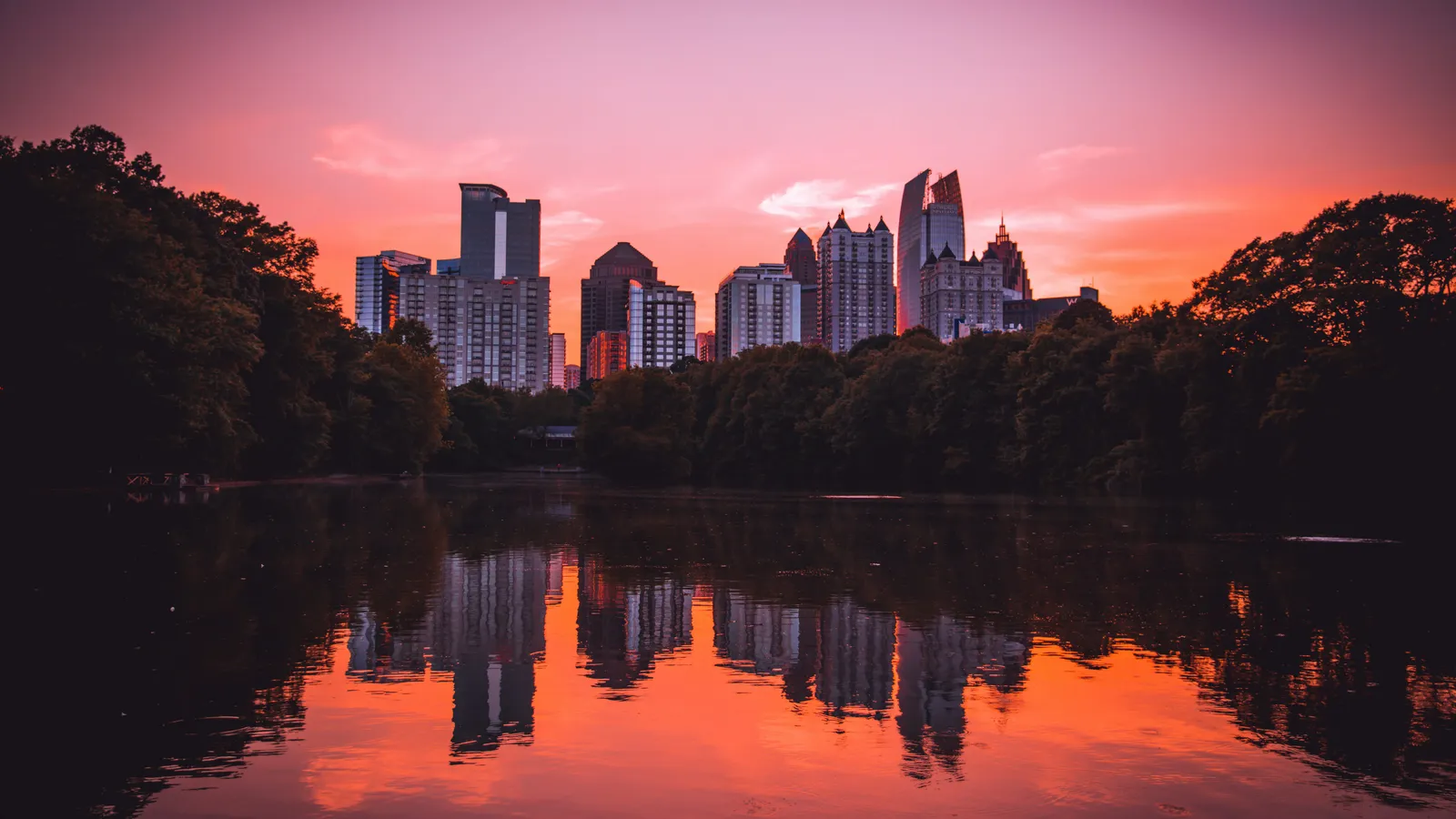 Atlanta skyline from Piedmont Park