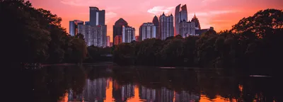Atlanta skyline from Piedmont Park