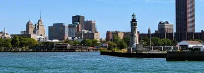 Buffalo skyline and waterfront