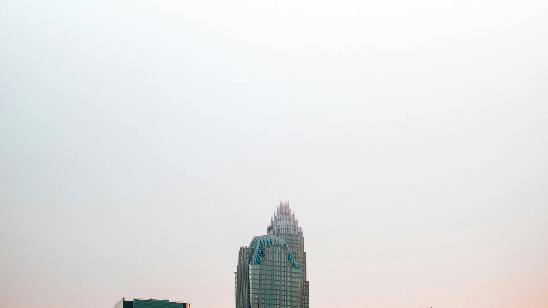 Street-level view in Uptown Charlotte
