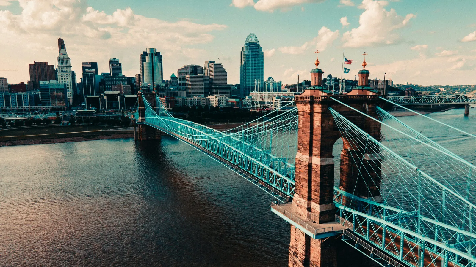 Cincinnati skyline across the Ohio River