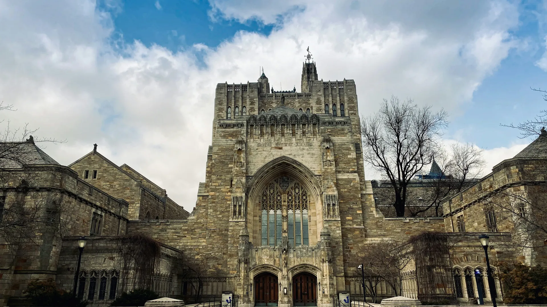 Yale University campus and Harkness Tower, New Haven