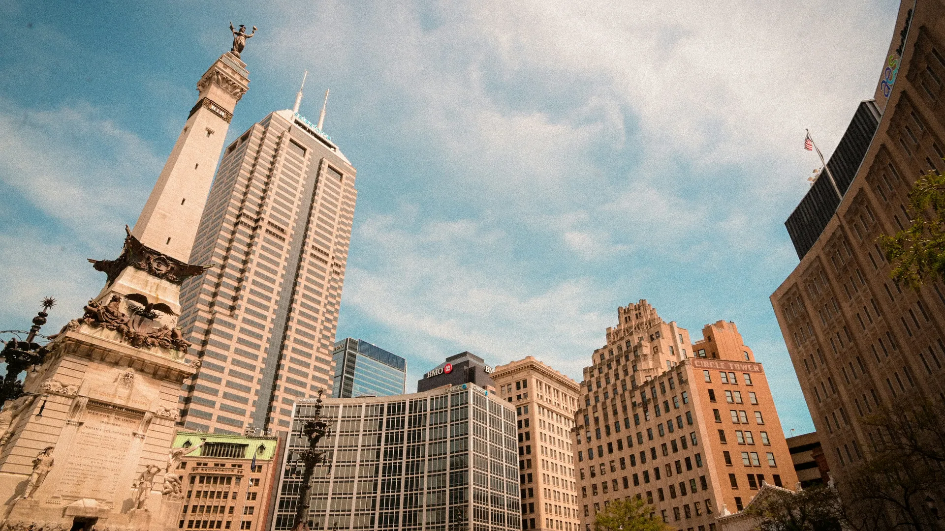 Canal Walk and downtown Indianapolis