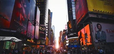Times Square at night, New York City