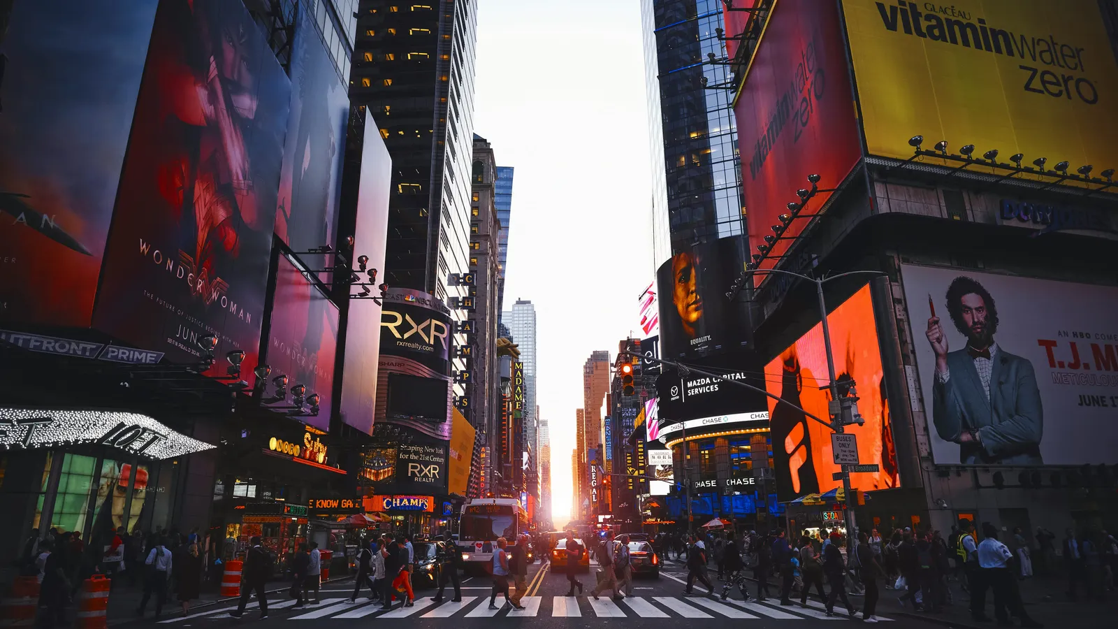Times Square at night, New York City