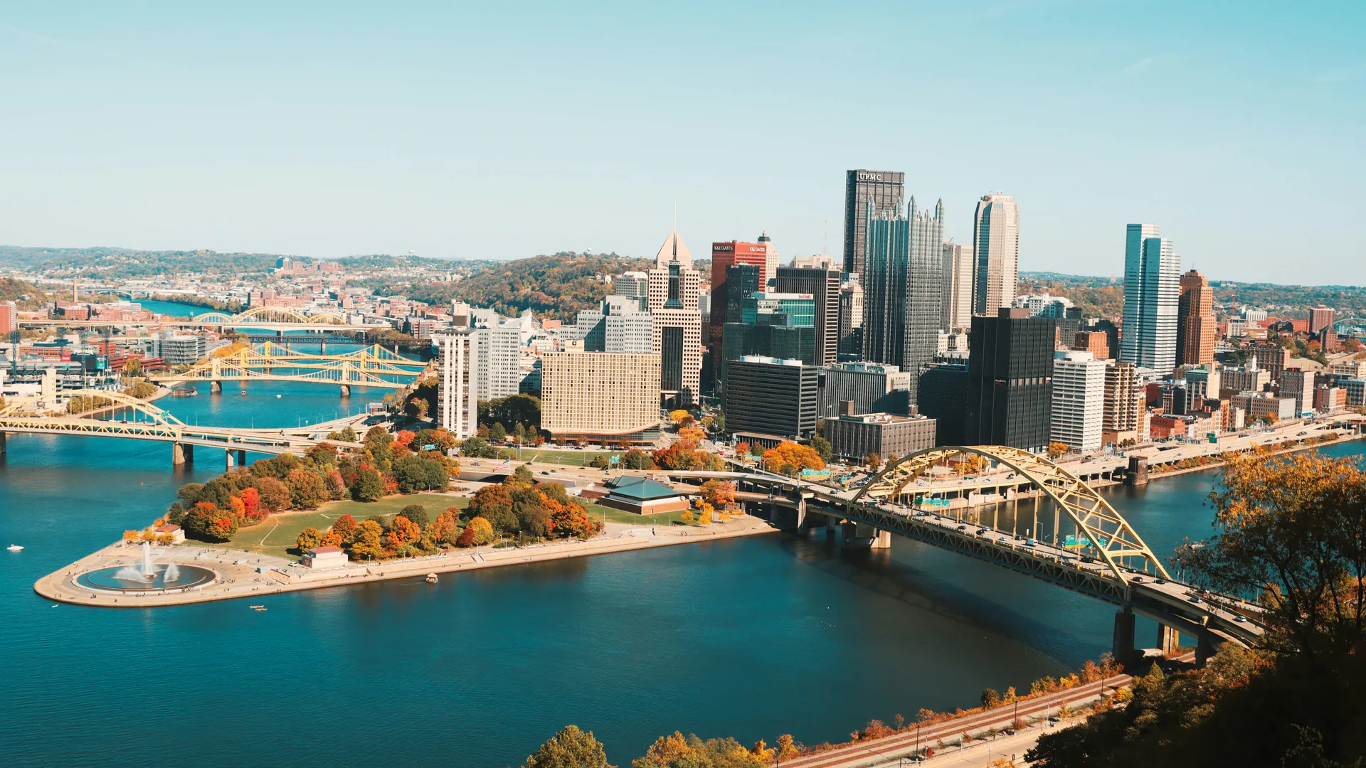 Downtown Pittsburgh view from Mount Washington