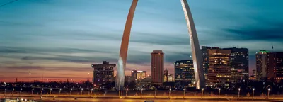 Gateway Arch and downtown St. Louis skyline