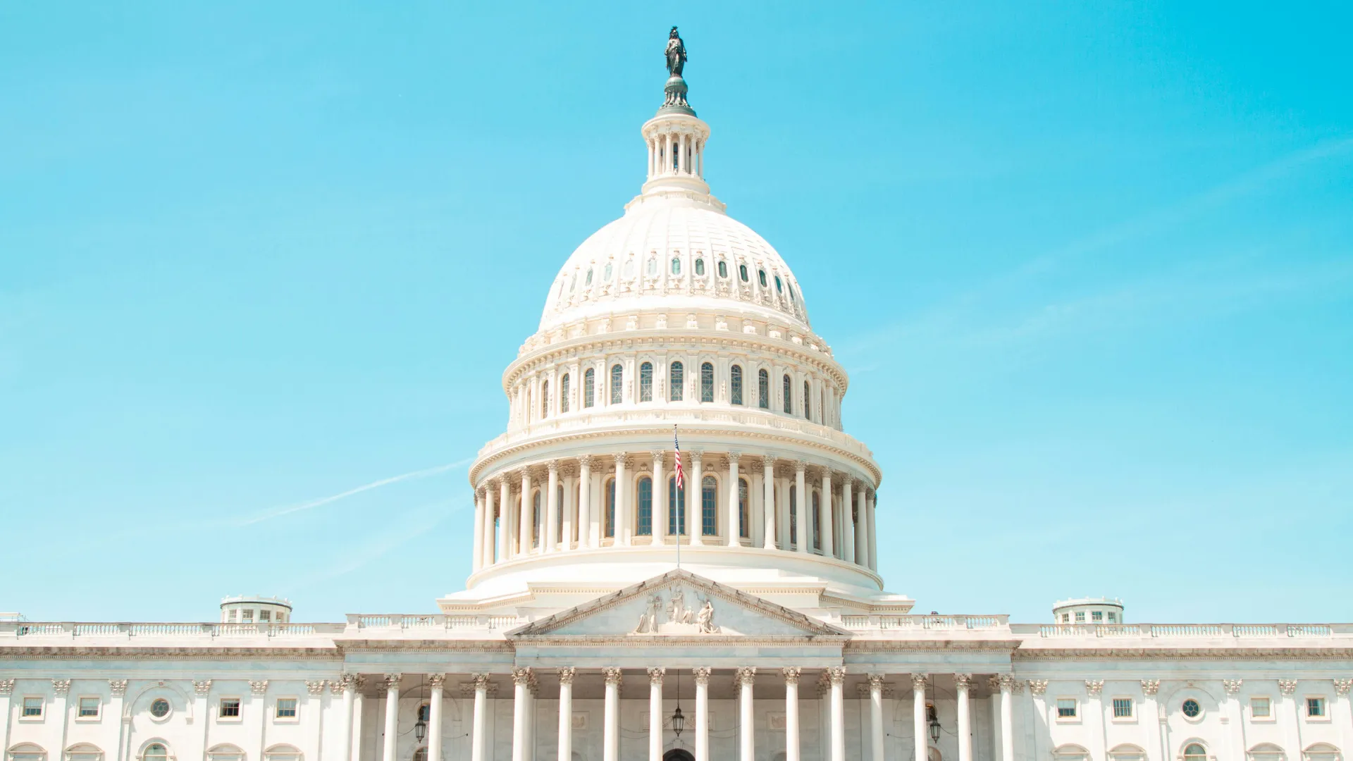 U.S. Capitol building at golden hour